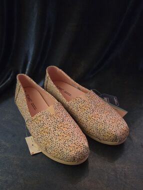 Toms Women's Multicolor Leopard-Print Alpargata Slip-Ons